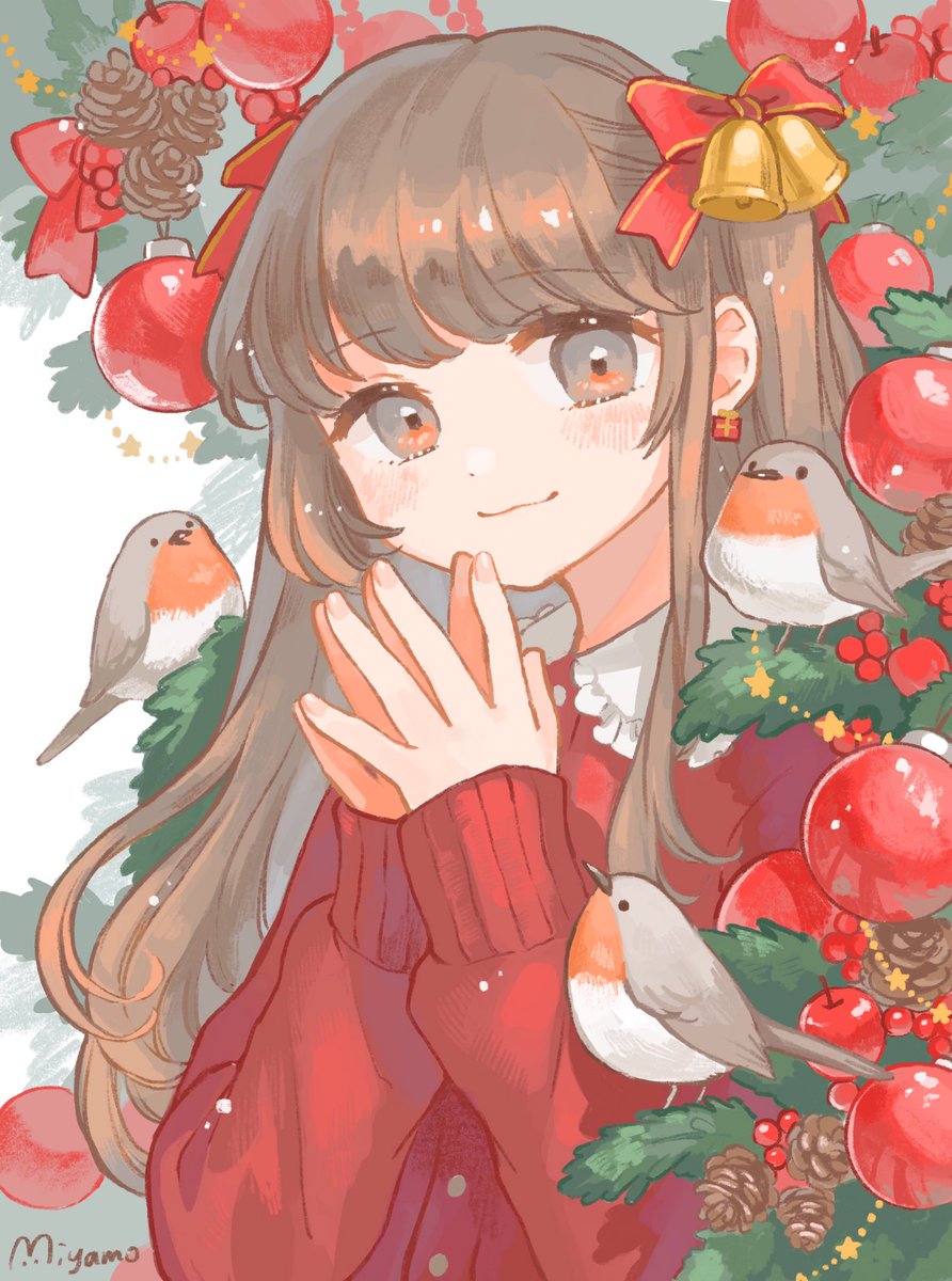 一足早いクリスマスの絵です Miyamoのイラスト