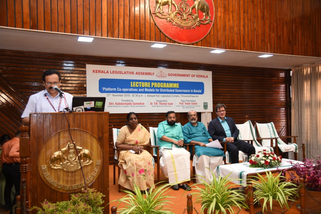 kerala_assembly's tweet photo. Lecture Programme 'Platform Co-operatives and models for Distributed Governance in Kerala'

Presided by - Shri. Kadakampally Surendran (Hon'ble Minister for Co-operation, Tourism and Dewasom)

Inauguration - Dr. T. M. Thomas Issac
(Hon'ble Minister for Finance and Coir) https://t.co/wVq21qp4EM