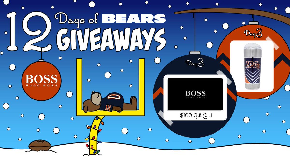 Happy #Bears12Days! RT by 3PM CT to win 1 of 10 <a href="/HUGOBOSS/">HUGO BOSS Corporate</a> $100 💳 &amp; 🐻💯 tumbler.

RULES: chgobrs.com/2YUgGgn