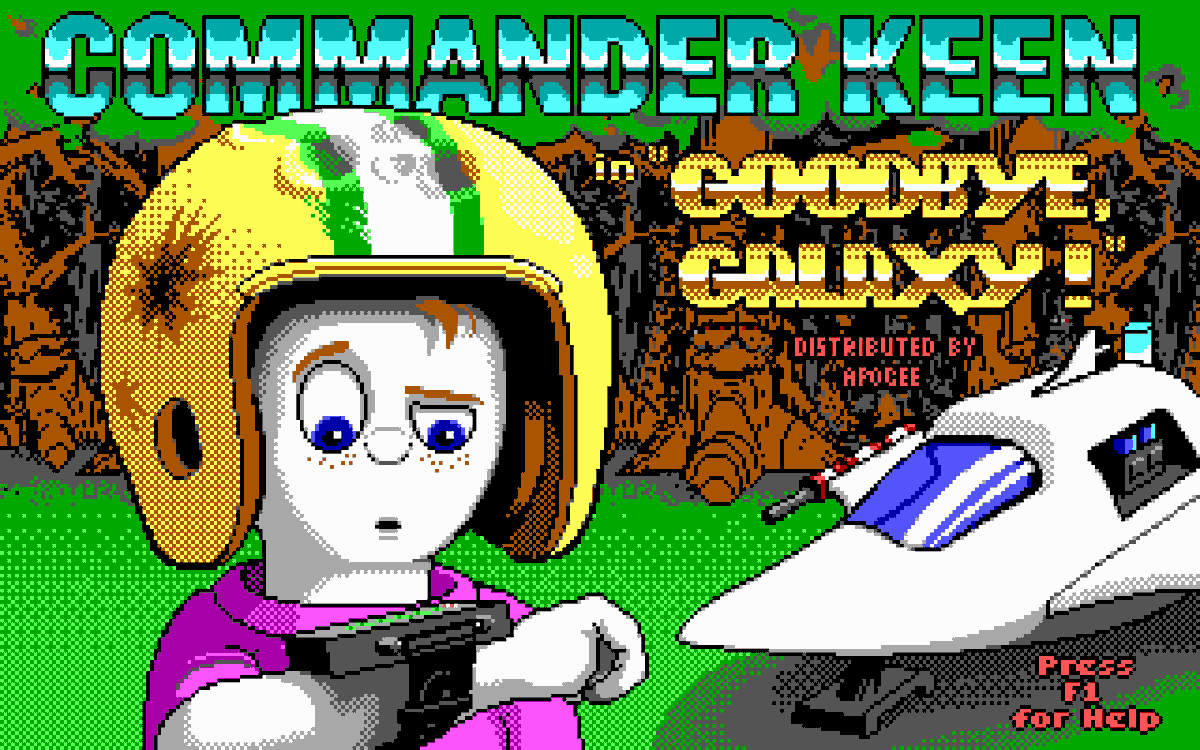 UberTri's tweet photo. Happy 28th Birthday to Commander Keen in Goodbye Galaxy and (this month) Aliens Ate My Babysitter! @idSoftware @ThatTomHall @romero #DOSGaming #RetroGaming https://t.co/bQbR8smtus