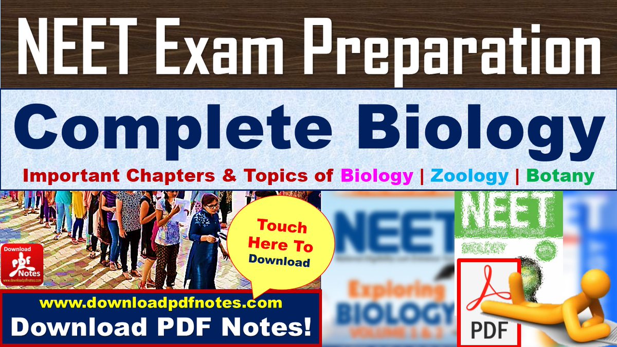 NEET Exam] Complete Biology (Zoology, Botany) Free Books | Handwritten |  Notes Free pdf Download - DOWNLOAD PDF NOTES
