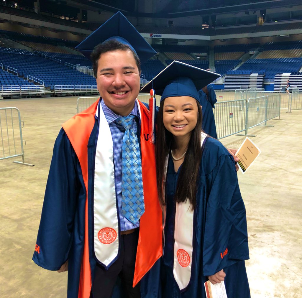 UTSA's tweet image. There’s excitement in the air as graduates prepare to cross the stage! You made it, ‘Runners! #UTSA #UTSAGrad19