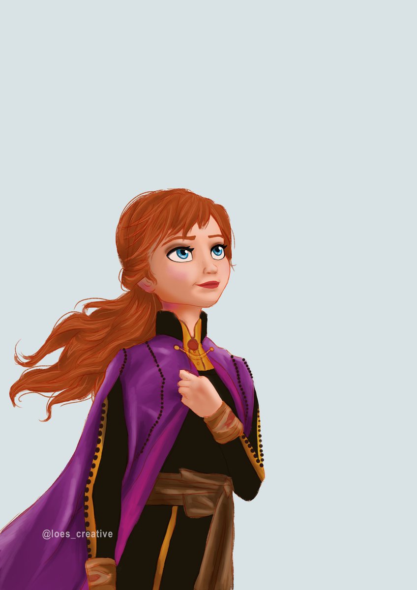 loesepoesss's tweet image. My frozen art #anna #Frozen2 #frozenart