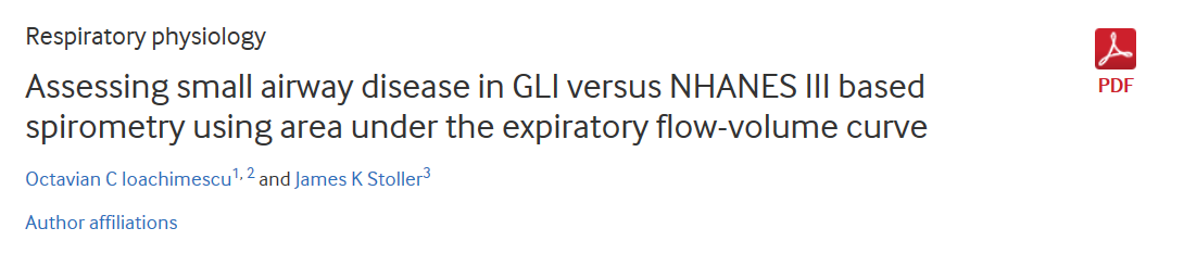 ATS_BSHSR's tweet photo. Assessing small #airway #disease in #GLI versus #NHANES III based #spirometry using area under the #expiratory #flow- #volume curve. #LLN #SAD #AEX #FVC https://t.co/5depeBTa5G https://t.co/oXB26ToR46