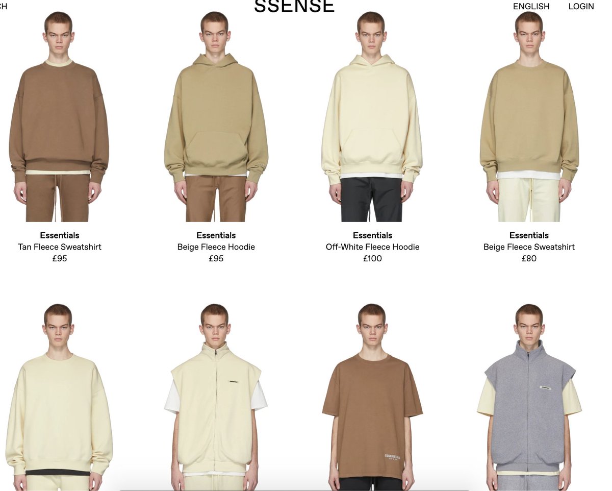 fear of god essentials hoodie ssense