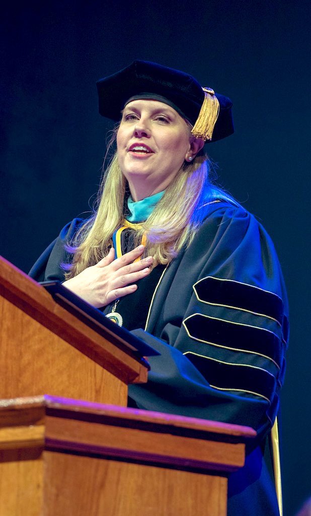 ETSUPrez's tweet photo. #ETSUgraduation is my favorite event. I am proud of you, class of 2019, and can't wait to see where you will go next. Congratulations! #godspeedandgobucs https://t.co/5UFiARRobg