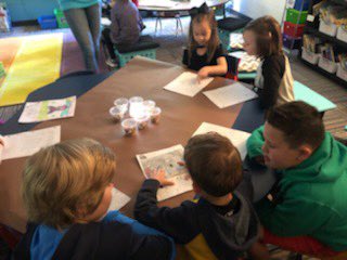 jennflatt's tweet photo. Campfire stories! A writing celebration where kindergarteners partnered with 4th graders to share show and tell stories and personal narratives. #unitsofstudywriting 🖍🔥📝 @newcombsninjas @SundownLane @CanyonISD @TCRWP https://t.co/V1GFMI8Oln