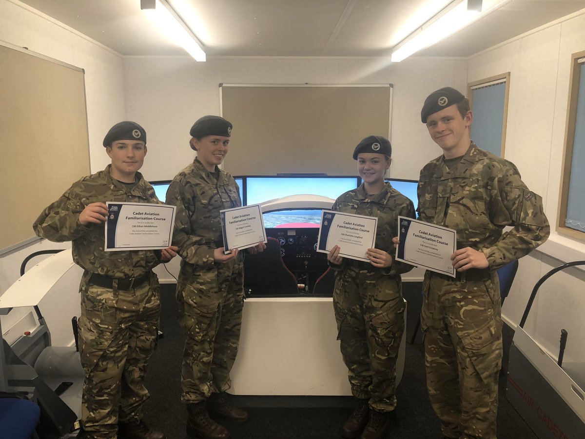 Another great cadet experience today as 4 of our cadets achieved their blue PTT certificates at 631 AGS at RAF Woodvale.
