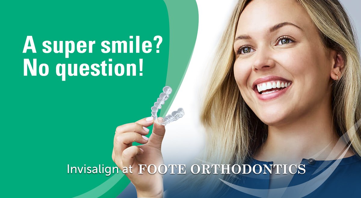 FooteOrtho's tweet photo. Live your life, transform your #smile. 

Schedule an #Invisalign consultation and receive a coupon for a FREE teeth whitening – redeemable by any family member. 
» https://t.co/guSks3QIcd https://t.co/CAJryi7kyq