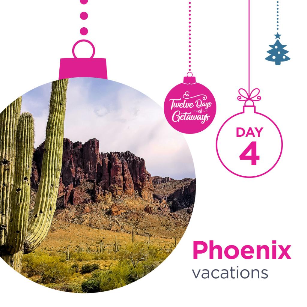 FlySwoop's tweet photo. Heat up your holidays with a #SwoopGetaway to Phoenix! Save up to 50% when you bundle your hotel + flights.
Book Now: https://t.co/Xd8G7yjGUR
✈ Flights from Edmonton to Phoenix (Mesa) from $179† CAD total price one-way ~ Book by Dec 20, 201 travel between Feb 25–Mar 11, 2020. https://t.co/j9Hu5d5hWw