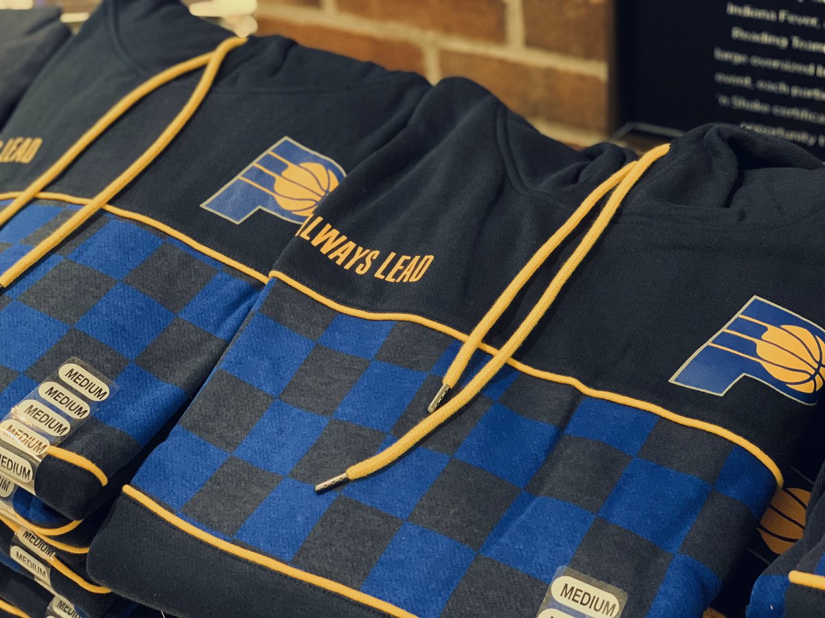 GainbridgeFH's tweet photo. #PacersGameNight doors are now open! Before @Pacers vs. #Hornets, be sure to ⤵️ 

👕 Snag this Pacers City Edition fleece @PacersTeamStore for just $35!

🎟 Grab your @PacersFdn 50/50 Raffle Ticket at Sections 1 &amp; 20! Pot starts at $1,000. https://t.co/WK1DatkDVg