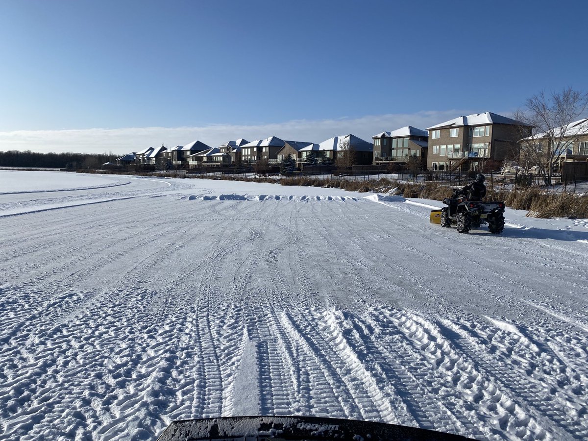 bkarschuk's tweet photo. It’s that time of year again to open up the trail for everyone on the pond https://t.co/R642kdSX2s