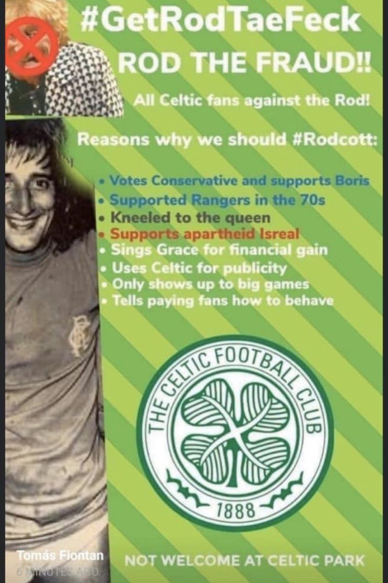 swigalot's tweet photo. I honestly thought this was a wind up by Rangers fans but it turns oot itβs real π€£π€£π€£ #RodTheProd #Rodcott https://t.co/S9hQZdh78d