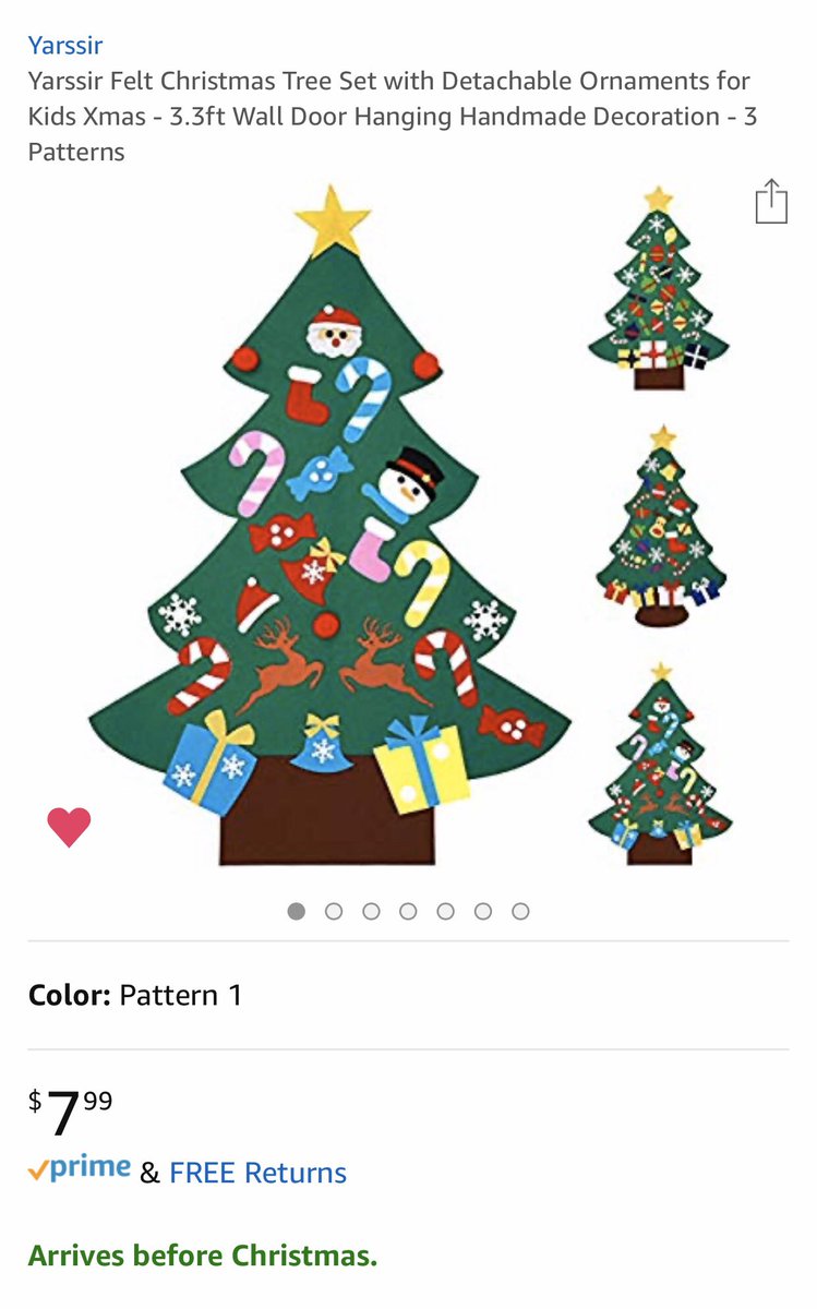PrincessLisssa's tweet photo. @spiering_tchr A Felt Christmas Tree so my preschool students can strengthen their fine motor skills in a fun &amp; hands on way. #CheapestItem #clearthelists 
https://t.co/0DOweEwnp5 https://t.co/gnft4iN1R3