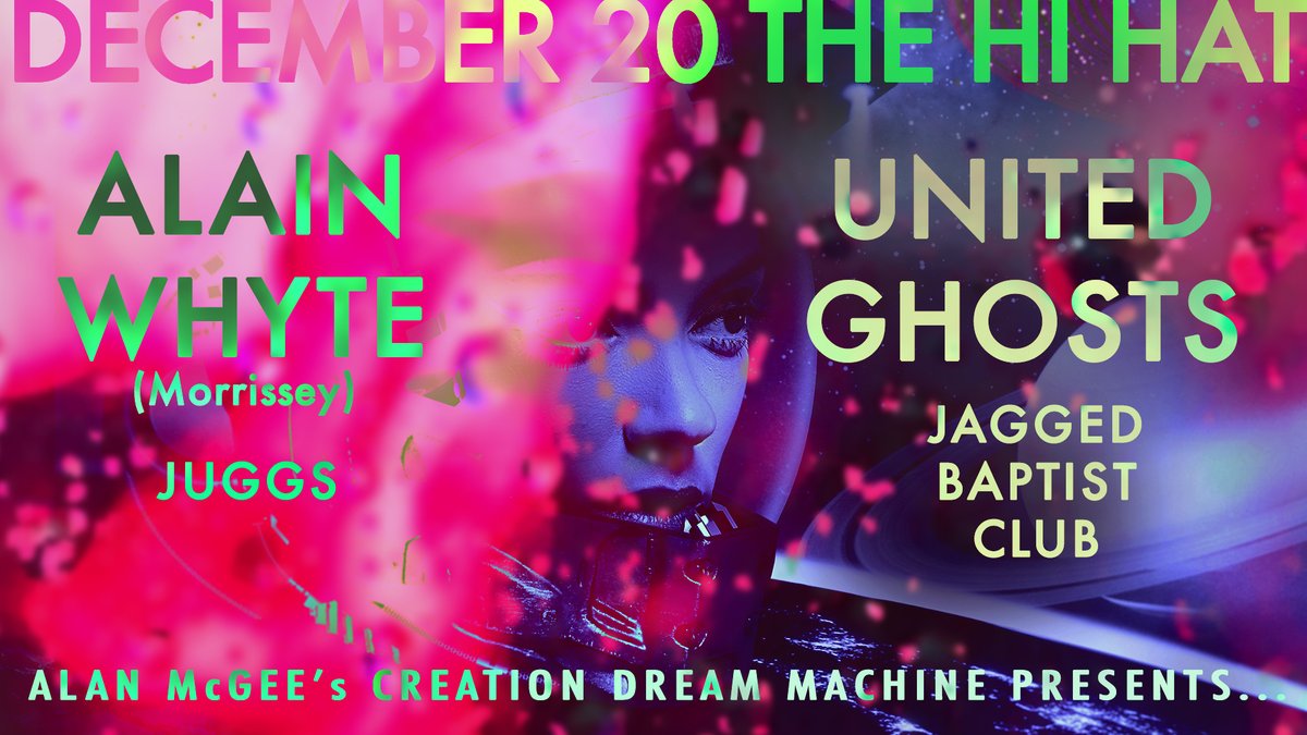 This Friday we are playing <a href="/theHiHatLA/">The Hi Hat</a> at 9pm. Part of a top bill presented by Alan McGhee and @Creationdream_ with <a href="/alainwhytemusic/">AlainWhyteMusic</a> <a href="/jaggedbaptistLA/">Jagged Baptist Club</a> and Juggs. #AlanMcGhee #creationrecords #psychedelic #electronic #shoegaze #rocknroll #livemusic #Morrissey #show #visuals