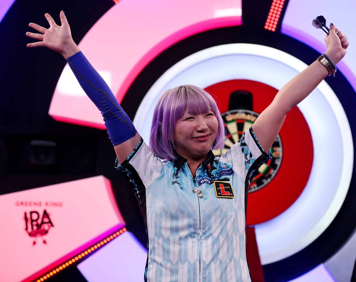 stanpaulides's tweet photo. Ik had echt géén idee wie Mikuru Suzuki was, maar na bijna de set te pakken én op te lopen met babyshark is ze in een klap mijn favoriet #rtl7darts #darts https://t.co/J3CpzeAawt