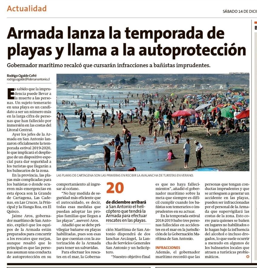 Maritgobsno's tweet photo. Hoy domingo 15 de diciembre, se incia la temporada estival 2019-2020. https://t.co/h6ZnhxTuJt