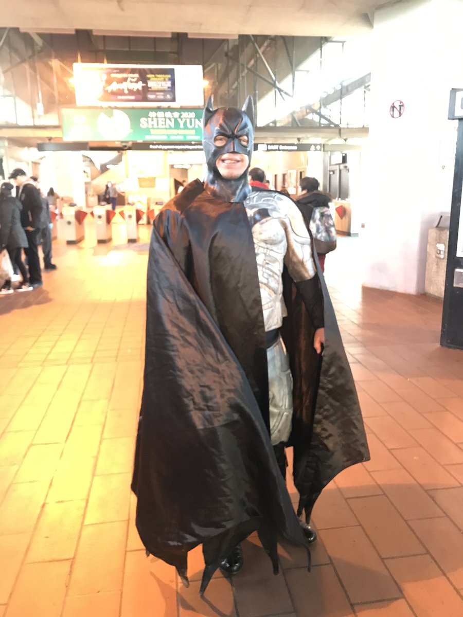 jkabart's tweet photo. The Dark Knight appears at @SFBART Coliseum https://t.co/Hpsl1kWDK1