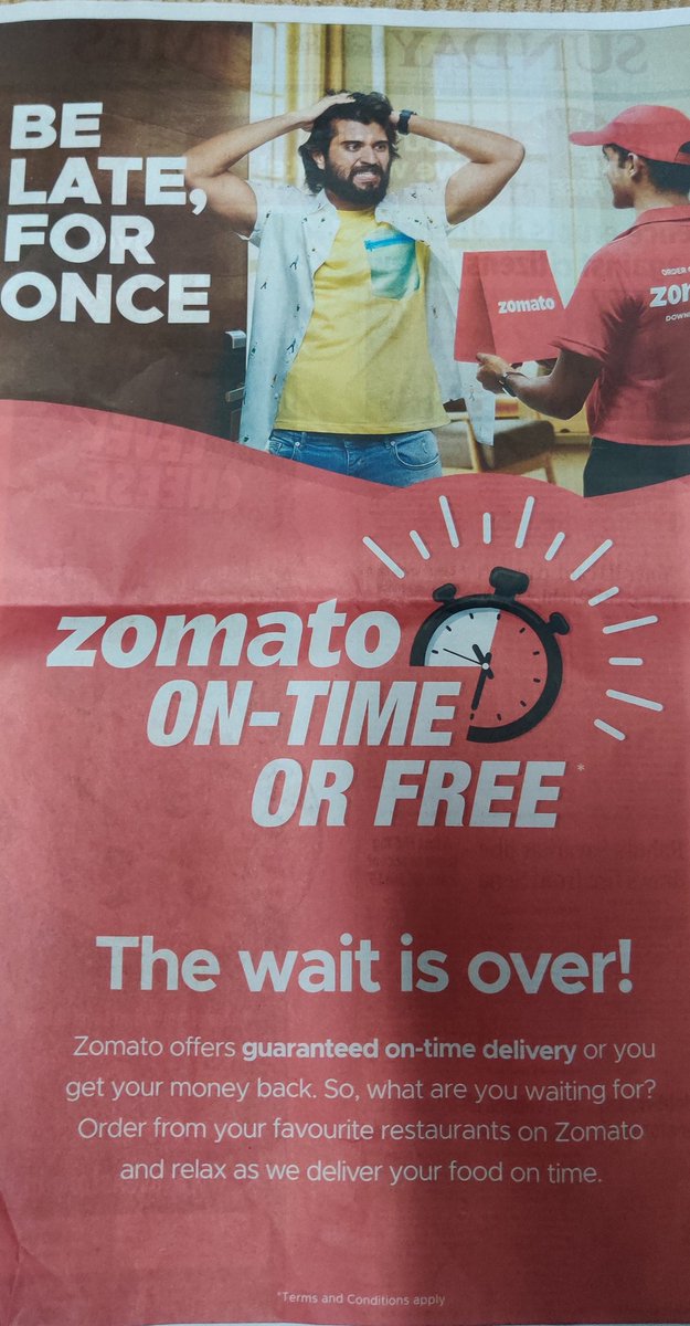 I've often noticed food delivery folks jump traffic signals or race ahead, presumably in a rush to meet their daily targets or qualify for incentives. @ZomatoIN Wonder if programs like this is going to worsen the situation! 
#safetyfirst