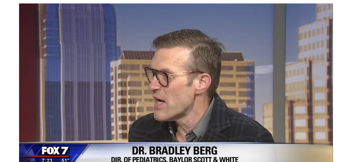 ChristyM_TX's tweet photo. Thanks to @CaseyOnFOX7 and @ChelseaFOX7WX for having @bswhealth_ATX Dr. Bradley Berg on @fox7austin this morning to talk about this year’s flu season and the importance of getting your vaccine 😷 https://t.co/zCXQ2WUHnO
