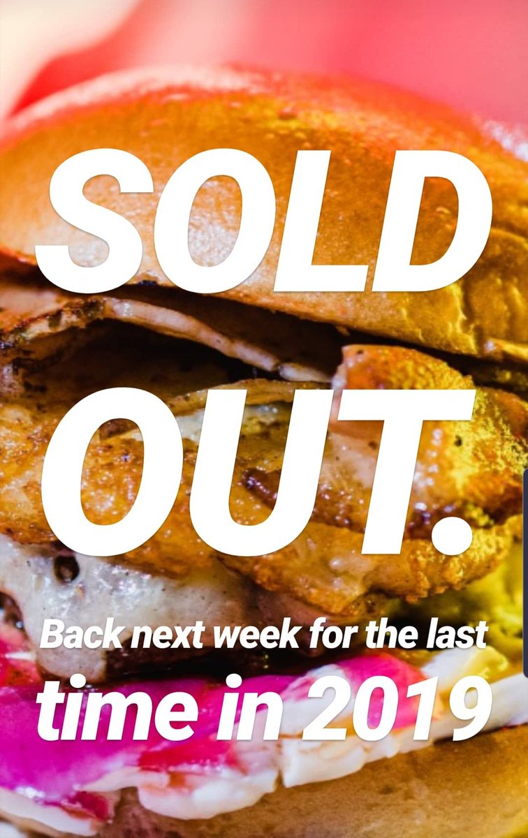 We are all sold out for this week !! Back next Wednesday for the last week of 2019 !!