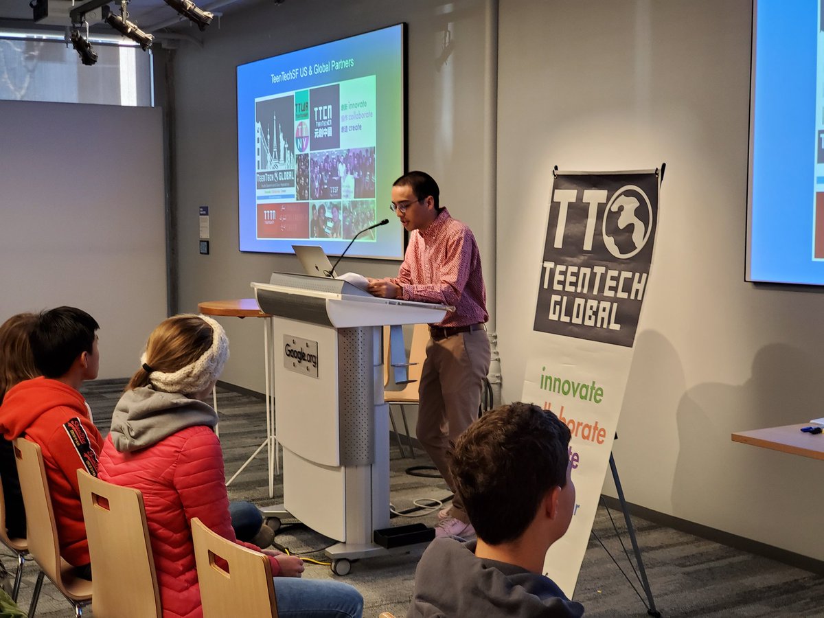 HarshaTtsf's tweet photo. The Founder of TTSF, Marc Robert Wong, opens up the 2019 Global Youth Summit
"Tech is really the new American Dream"

@teentechsf #TTSFGYS https://t.co/JAJnZZ8H5a