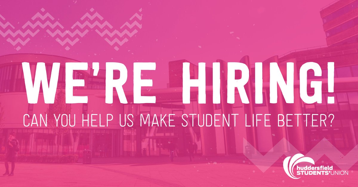 Want to work for a living wage and mindful employer? We're looking for a new Academic Societies Coordinator to join our team here at HSU! 

Find out more about how you can help us make student life better at huddersfield.su/jobs/su-staff #Huddersfield #NewJob #JobHunt