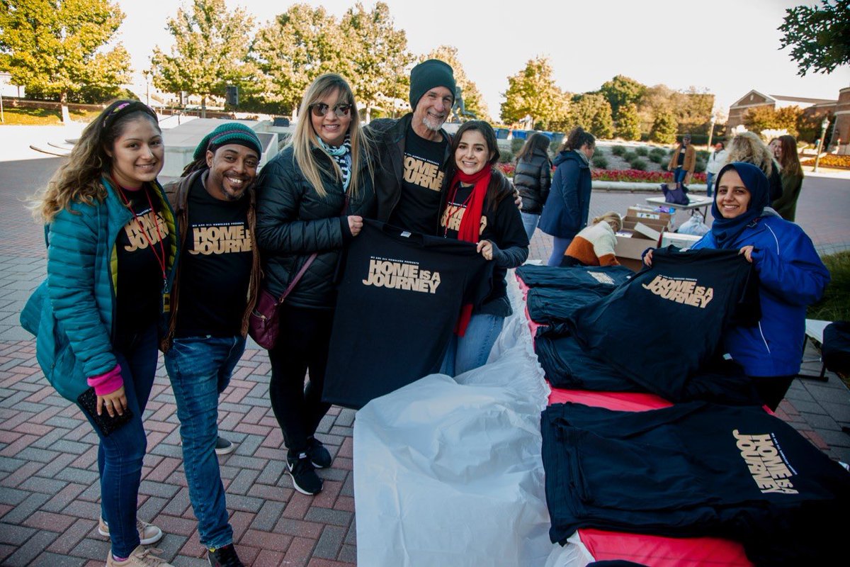 SMUHRP's tweet photo. In November, #SMUHumanRights student Vanessa Larez '22 spoke at "Home is a Journey," the inaugural @SMU walk to raise community awareness of homelessness. The walk was led by creator of #WeAreAllHomeless &amp; @SMUadvertising professor, Willie Baronet. 📸: Hunter Lacey &amp; Kim Leeson https://t.co/FTisJnjQmh