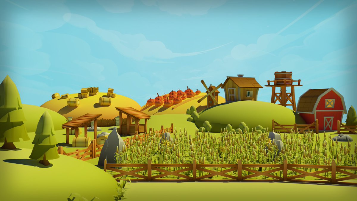Sidd_Gameart's tweet photo. Farm Render 3. Last render from these assets. Going to dive into some arch-viz next. 
#stylized #vrayrender #mobilegame #gameart #3dsmax #learning #Practice https://t.co/LfBWuclABc