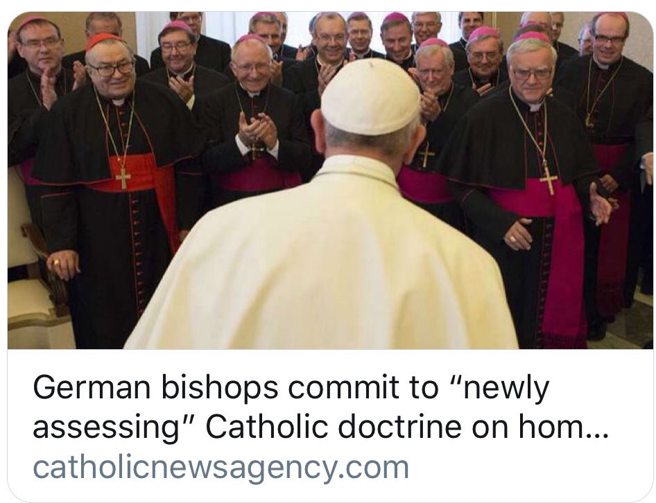 FrJohnOConnorOP's tweet photo. “The Church in our day has been severely injured by a loss of faith, by the laity and the clergy. But especially by the clergy” German bishops declare the sins of homosexuality, contraception, adulterous are now up for “debate”. #FrJohnOConnor https://t.co/JuGQ9KIxcI