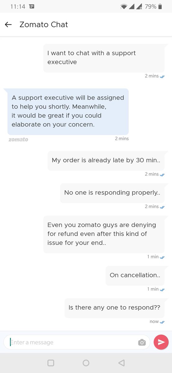 RiteshAgarwal21's tweet image. @Zomato if you can't control quality of your service then there is no point of ordering any more with you..no one is willing to respond over my issue from your customer care team..#poorservice #pathatic #notozomato