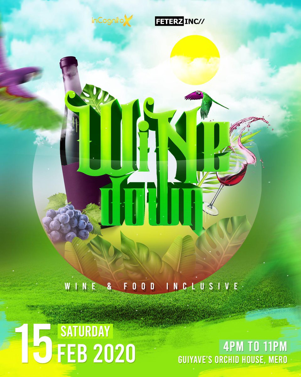 inCognitoEx's tweet photo. Carnival also quickly approaches so mark your calendars for FEB 15TH #WINEDOWN 🍷🍹🥂 ! So much in store for 2020! Tickets out now on https://t.co/qLiJ3dO2D2 #incognitoX #feterzInc https://t.co/ns2wxVJcmI