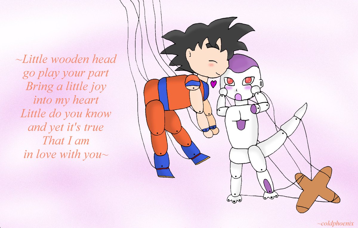Coldphoenix8's tweet photo. #frieza #goku #friku #littlewoodenhead #dragonballz #puppet #pinnochio #pinocchio #cutelittle https://t.co/706aZDxhNW