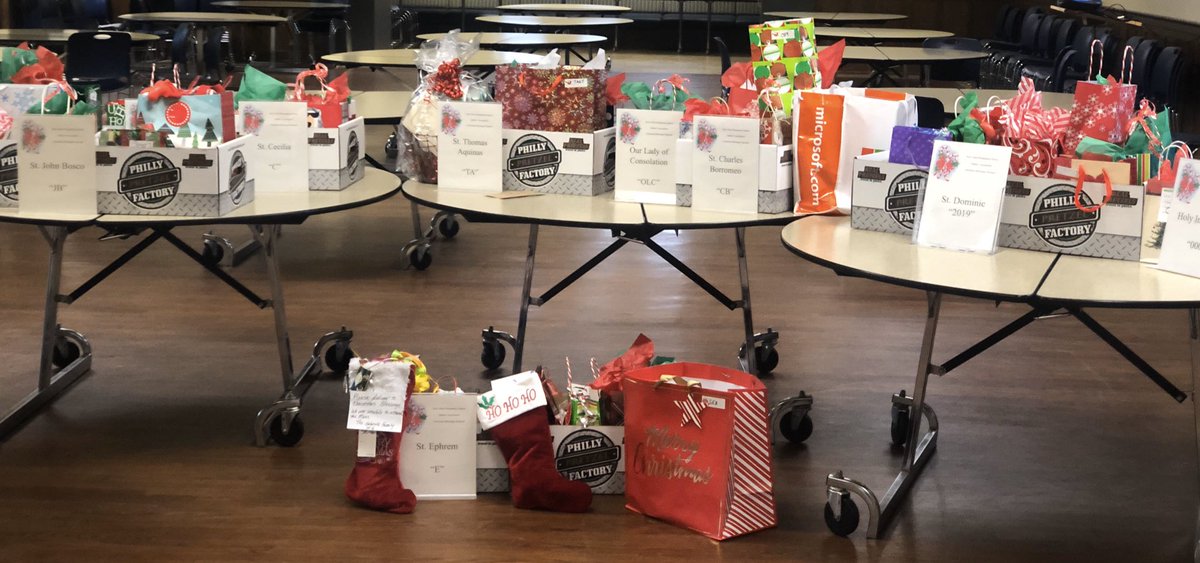 presgjg's tweet photo. Nearly $30K in gift cards for 70 @ArchPhilly parish families in need! Thanks @hgpfathers for this “Christmas Blessings” program @HolyGhostPrep. Thanks HGP families, sports teams, &amp; clubs for your generosity. @HGPAlumni #ThinkSpirit #ThinkGhost https://t.co/tLuIhNLvin