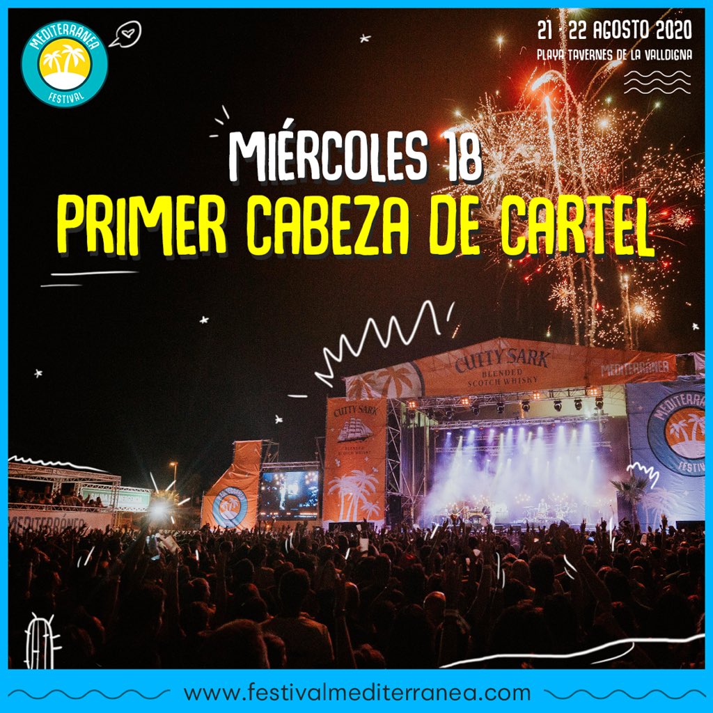 Apunta en tu agenda 👆🏽. Llega el primer cabeza de cartel del #Mediterránea2020.
•
Abonos en >> festivalmediterranea.com