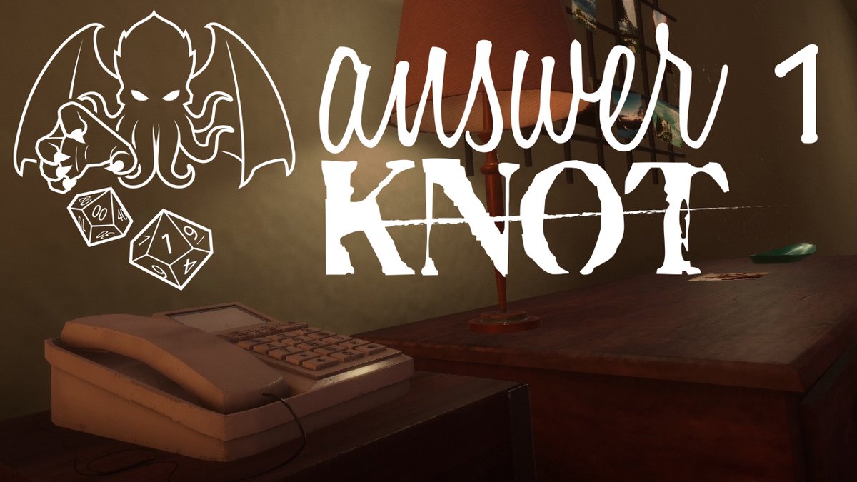 RPGamesbe's tweet photo. Check out my let's play of Answer Knot by @NaravenGames ! We play as Zach, a journalist who is waiting for his wife June to get home. She's leaving messages on the answering machine and things start getting a bit weird! #letsplay #indiegaming #answerknot https://t.co/LVoShHKPX8 https://t.co/lvGxabHyEY