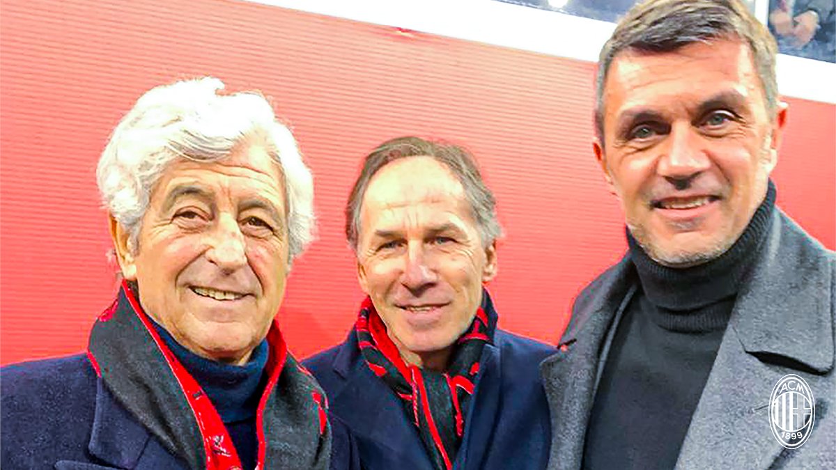 acmilan's tweet photo. Three captains ©️
Three legends 💫
History of our passion 🔴⚫️
#Passion120 #SempreMilan #MilanSassuolo https://t.co/O2yiRTVxvA