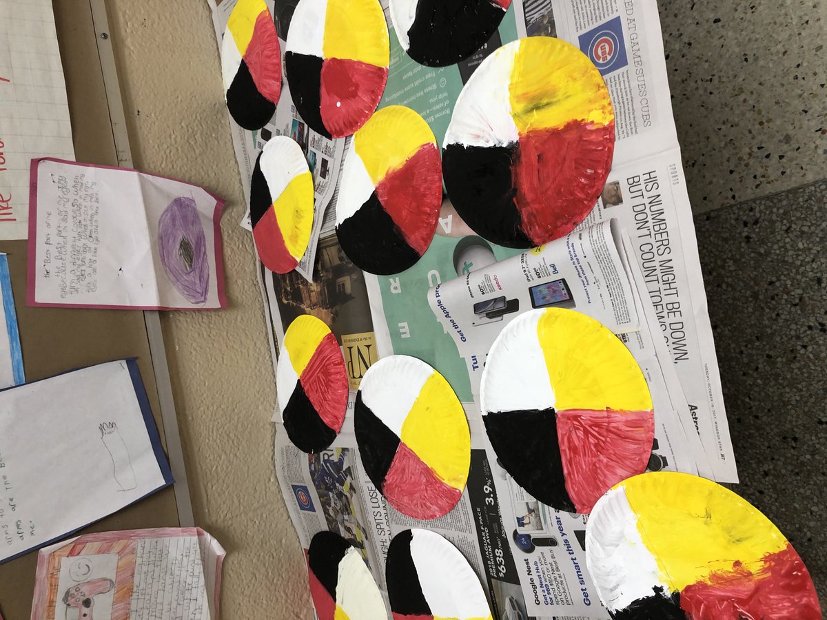 SarinaDigi's tweet photo. Having the students make a medicine wheel helps them learn about Indigenous cultures! @LEADUWindsor https://t.co/tgzSWMTiwe