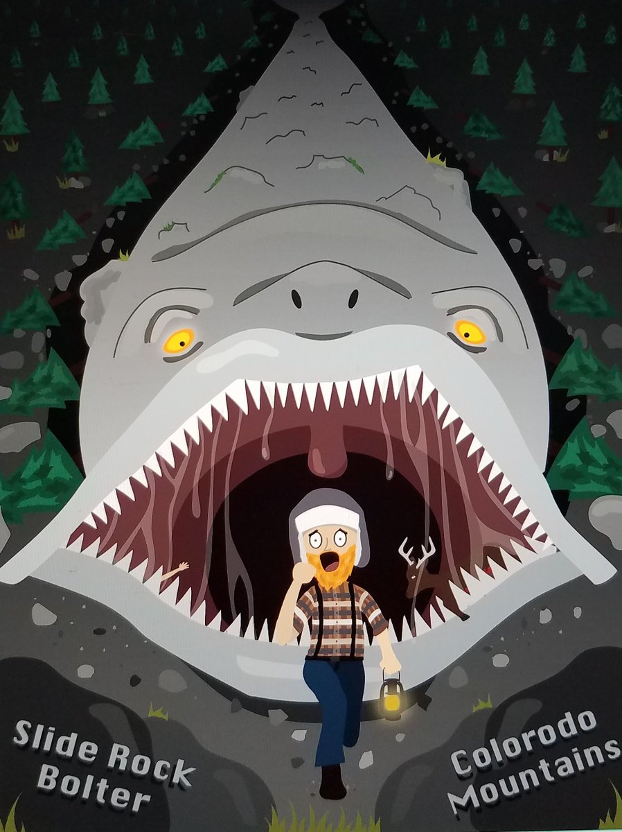 eliznhunt's tweet photo. This year's into to digital media final was to create a poster for a crypyid creature. My current favorites. #awesomestudentwork #sunyoswego https://t.co/R3Nb90TQoB