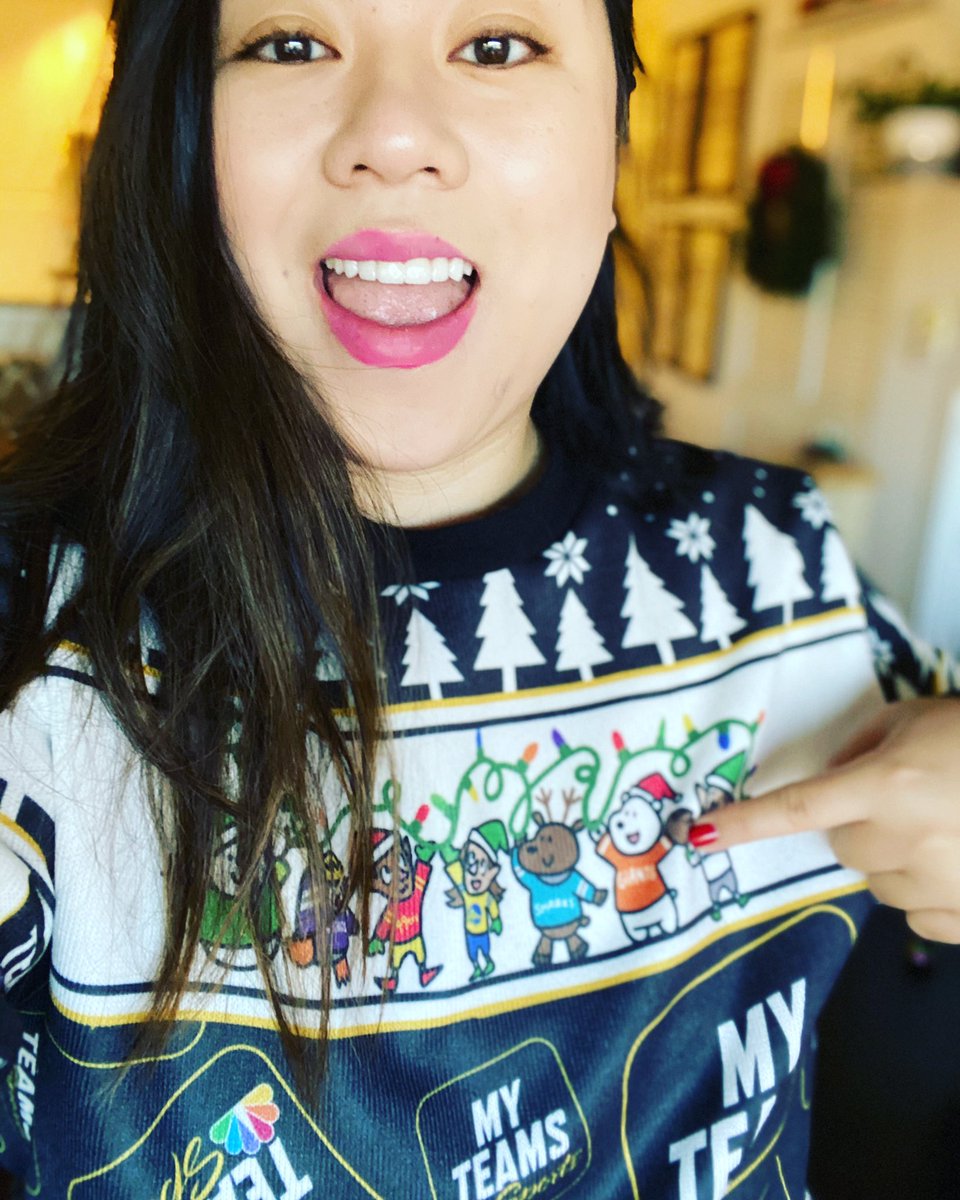 It’s the #MyTeams holiday edition (do you like my cool Christmas sweater??) and we are celebrating YOU, the fans! Download the #MyTeams app and the #SFGiants page for your chance to win tickets to a game! 
bit.ly/2YXzFa4