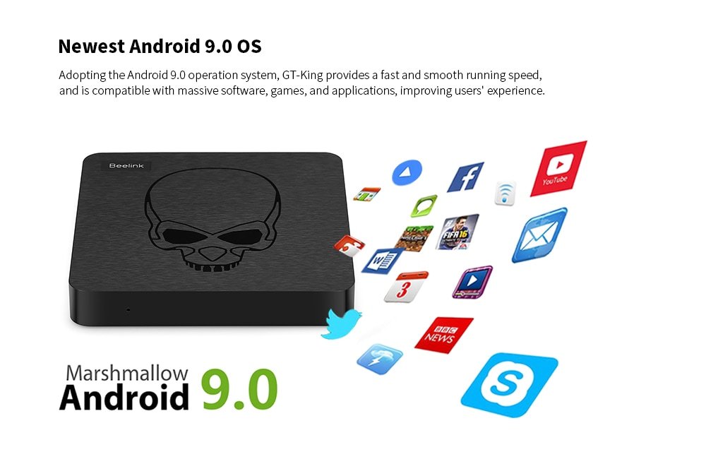 onlinesaleprom1's tweet photo. Beelink GT-King Android 9.0 and CoreELEC Linux Dual Operating System 4K TV Box - Black 4GB DDR4 + 64GB ROM EU Plug
Flash Sale Price: $106.99 - 30% off
Check full detail - https://t.co/nUMSjIVrH9
#promotion #Discounts #Sales #chirstmas #SmartNews #tvtime #TVPersonality https://t.co/YgBwGsxT39