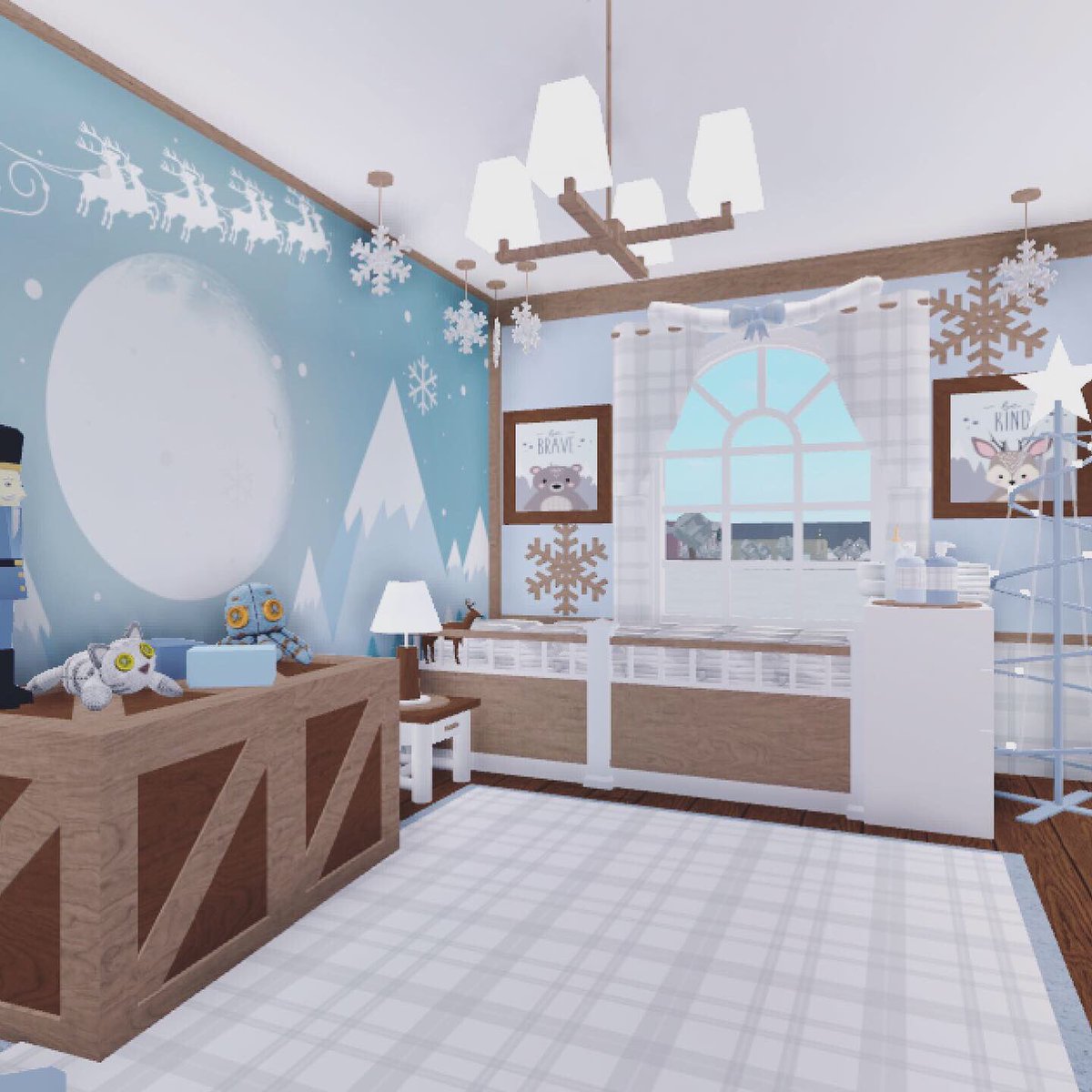 Spookles On Twitter Winter Wonderland Nursery Video Https T Co Qsctcbht5g Roblox Bloxburg - roblox bloxburg baby room