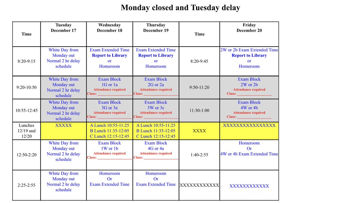 sebpsu4's tweet photo. @YorktownHighSch Ss there is potential for weather 2 interfere w our normal finals sched.This info is just so u r aware-as we would NOT know of delays or closures until a later time. @YHSAthletics @YHSPublications @YorktownMentors @YorktownSupt @ytownsc @TONGISQUAD @Tiger_Track https://t.co/ipbLBgwbss