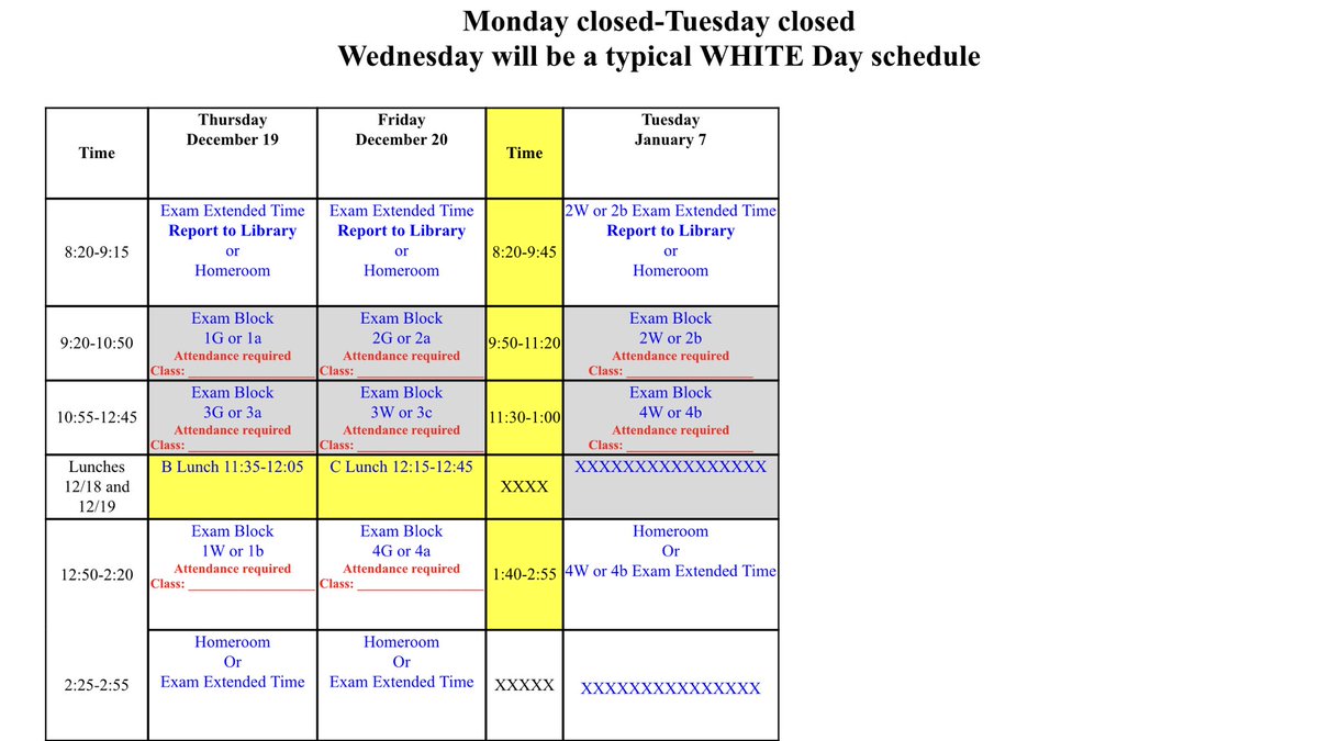 sebpsu4's tweet photo. @YorktownHighSch Ss there is potential for weather 2 interfere w our normal finals sched.This info is just so u r aware-as we would NOT know of delays or closures until a later time. @YHSAthletics @YHSPublications @YorktownMentors @YorktownSupt @ytownsc @TONGISQUAD @Tiger_Track https://t.co/ipbLBgwbss