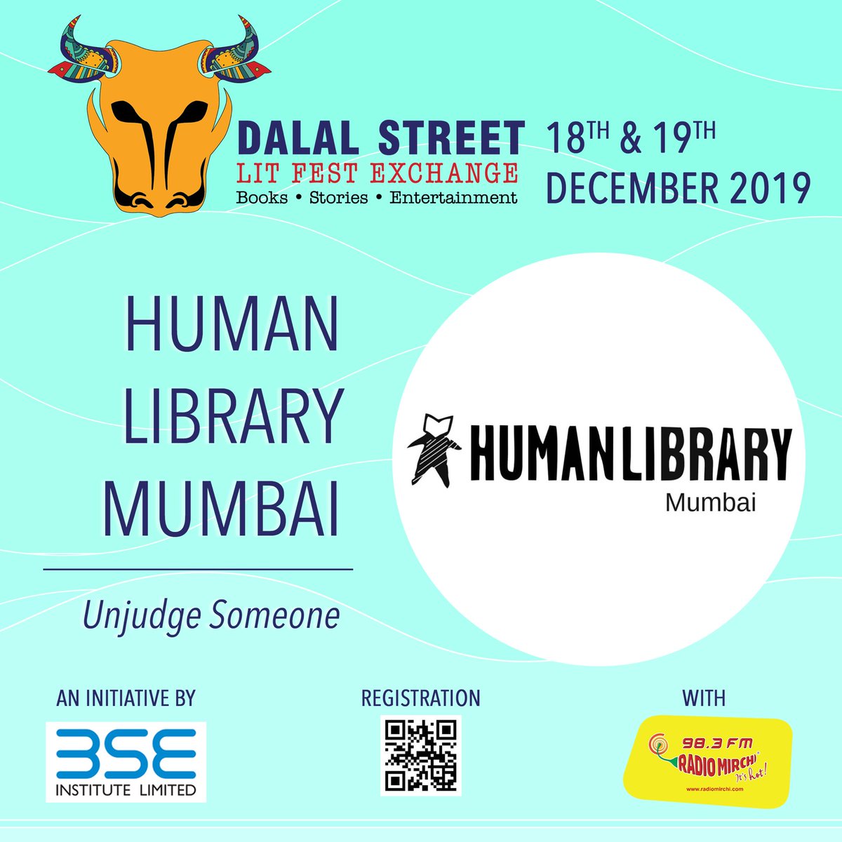 DSLITFest's tweet photo. @HumanLibraryMum will be holding a special session only at #DSLFX2019! Go on their page for registration, and check out our Instagram for more details!
Date: 19th Dec, 5:00pm
Venue: Norton Hall, PJ Towers, Dalal Street. https://t.co/VAtwcLASja