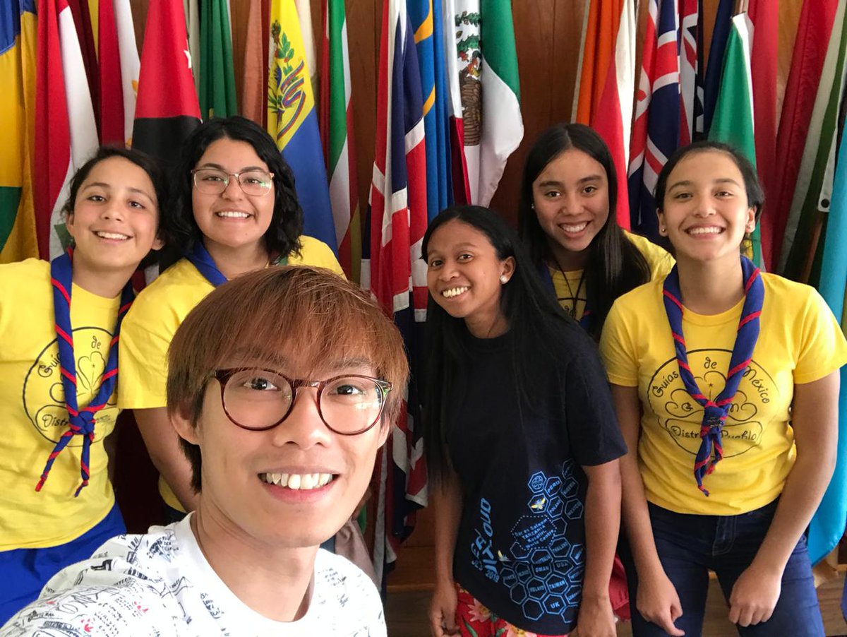PTanjonirina's tweet photo. Meeting New friends in the World Center of Nuestra Cabana in Mexico. It has been a wonderful moment together. Rencontrer des nouveaux amis et faire des échanges. #M32 #guides #Mexico #OurCabana #YWRT @wagggs_world https://t.co/MHHPzW8iS6
