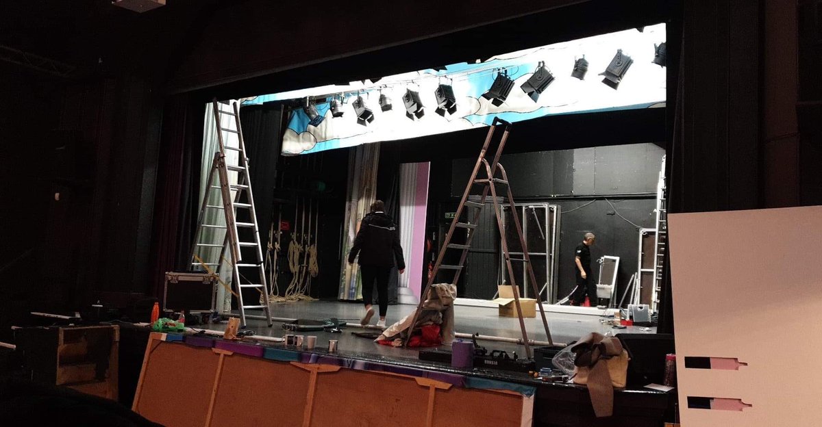 Our elves are getting the theatre ready for Panto ... oh yes they are!