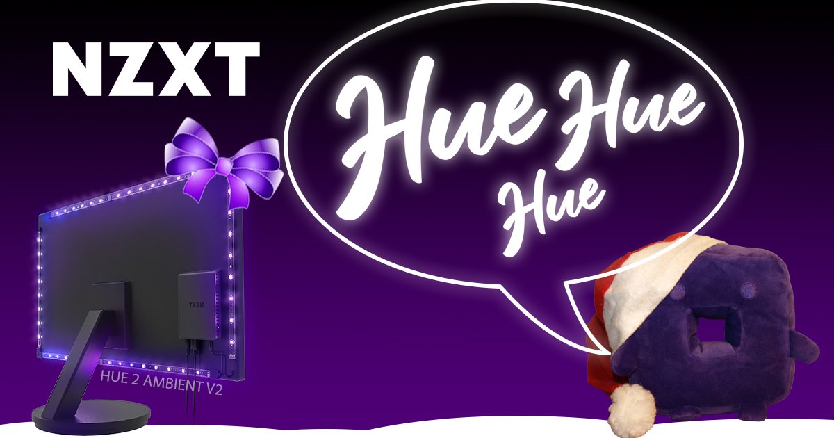 NZXT_de's tweet photo. HUE HUE HUE 🎅 Diese Woche hat Pucci euch ein HUE 2 Ambient mitgebracht, mit dem ihr euren Bildschirm so richtig festlich beleuchten könnt 🎄

https://t.co/KiGfyx1D0C https://t.co/iwKEPffBXf
