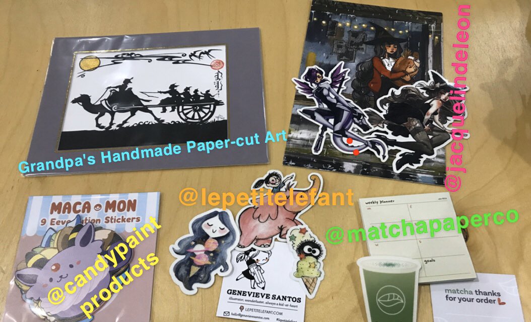 LeeTbeats's tweet photo. Had a good trip to San Jose Craft fair this weekend. Lookin’ good NorCal. @whaojackie @lepetitelefant @CandyPaintCafe @matchapaperco https://t.co/HGS6sGRe3A