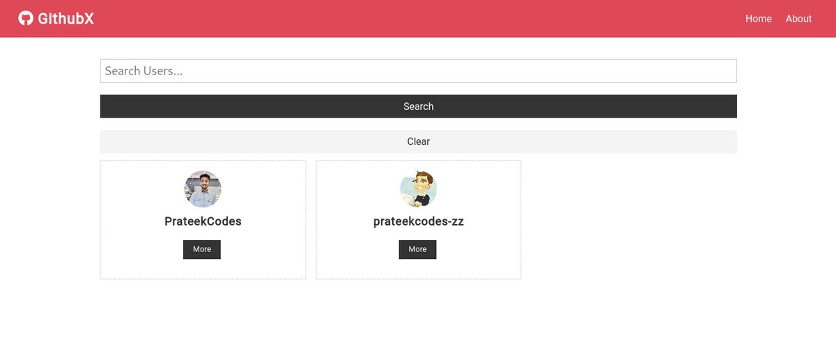 Prateek_Codes's tweet image. Dec 15: R2 Day 43 of #100DaysOfCode
Day 39 of #365daysofcode
Today learned basics of React and while learning react I started working on the Github FInder🔬.
Repo: github.com/PrateekCodes/G…
Take a look in Below attachment👇
#365CodingPhase #365CodingPhaseChallenge